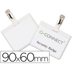 Identificador con pinza q-connect kf01562 60x90 mm -cerrada