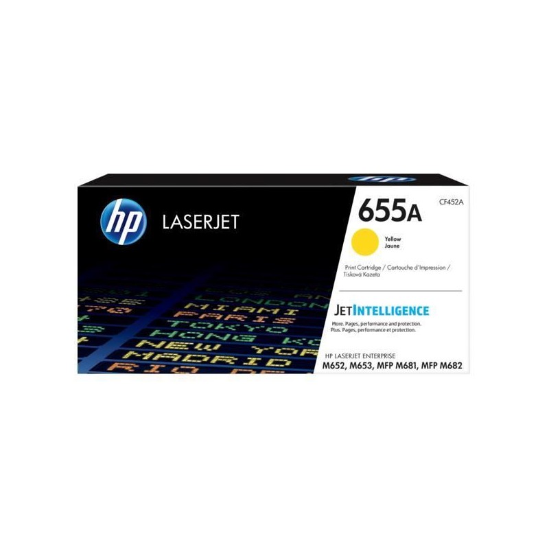 Toner hp 655a laserjet m652 / m653 / mfp m681 / mfp m682 amarillo 10500 paginas