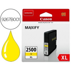 Ink-jet canon pgi 2500 xl maxify ib4050 / mb5050 / mb5150 / mb5155 / mb5350 / mb5450 amarillo 1520 paginas