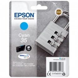 Ink-jet epson 35 t3582 pro wf-4720dwf / 4725dwf / 4730dtwf / 4740dtwf cian 650 paginas