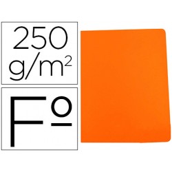 Subcarpeta cartulina gio simple intenso folio naranja 250g/m2