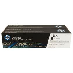 Toner hp laserjet pro 126a cp1025 cp1025nw negro pack de 2 unidades 1600 paginas