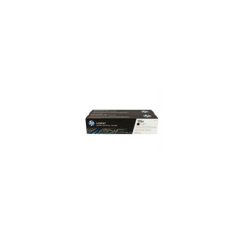 Toner hp laserjet pro 126a cp1025 cp1025nw negro pack de 2 unidades 1600 paginas