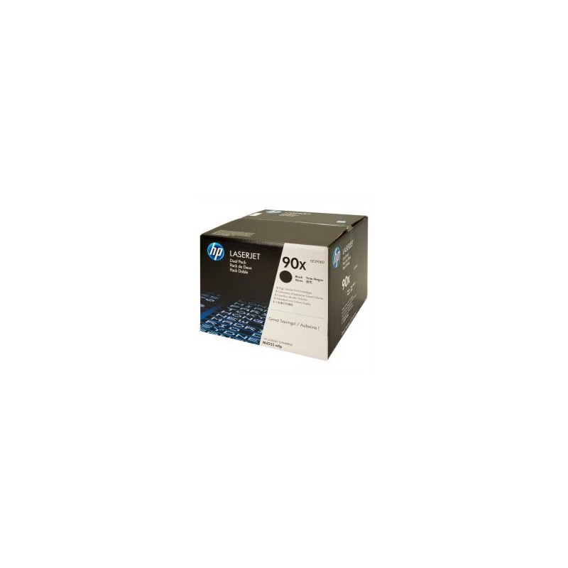 Toner hp laserjet 90x enterprise m4555mfp negro pack de 2 unidades 24000 paginas