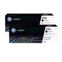 Toner hp laserjet pro 410x m452 m477 negro pack de 2 unidades 6500 paginas