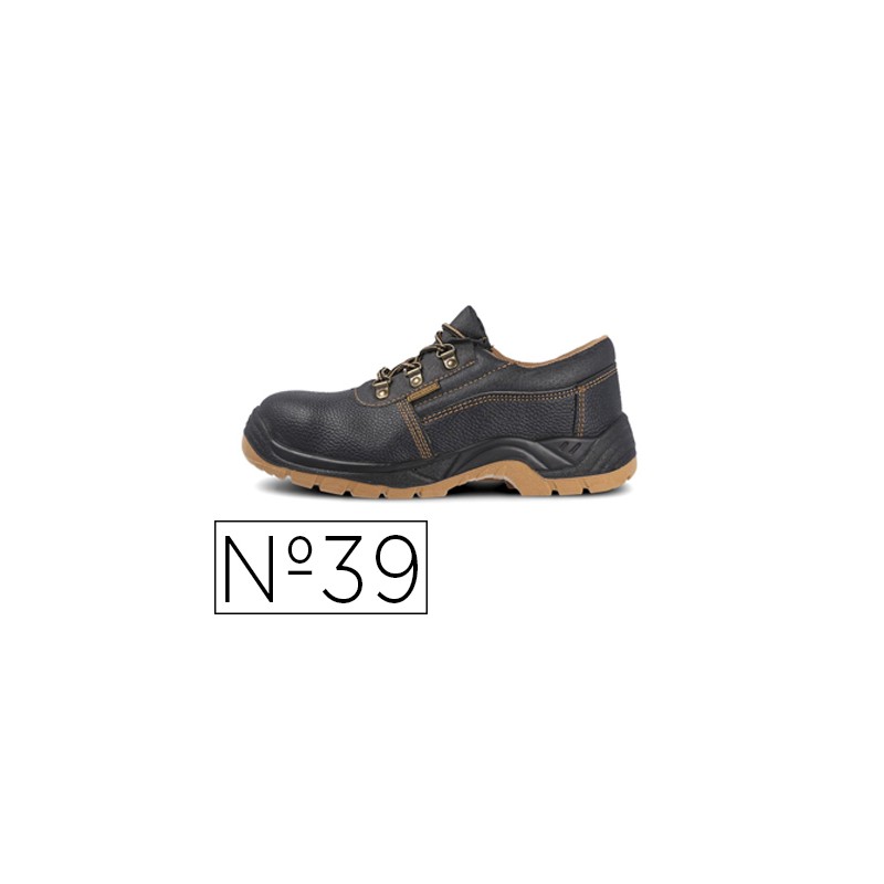 Zapato de seguridad paredes zp1000 s3 negro talla 39