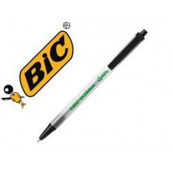 Boligrafo bic ecolutions clic stic negro