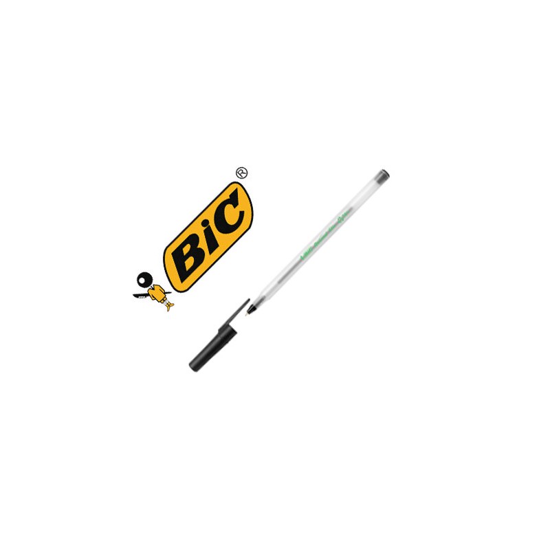 Boligrafo bic ecolutions round stic negro