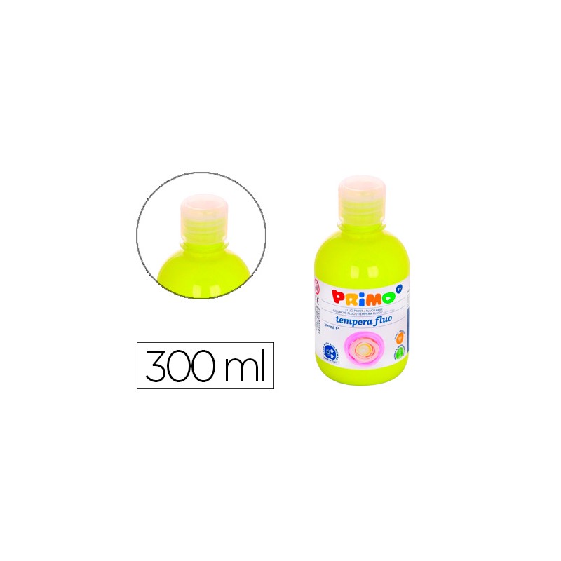 Tempera liquida primo escolar 300 ml amarillo fluorescente