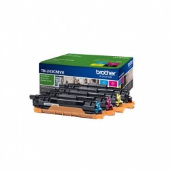 Toner brother tn243cmyk dcp-l3510cdw / hl-l3270cdw / mfc-l3710cw multipack negro amarillo magenta cian 1000