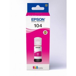 Tinta epson ecotank 104 et-2710 / 2711 / 2712 / 2720 / 2726 / 4700 magenta 7500 paginas