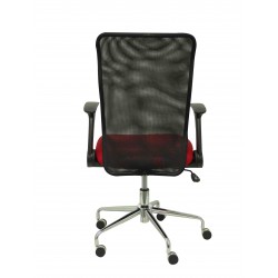 4031RJ Silla Minaya respaldo malla negro asiento 3D rojo