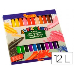 Lapices cera jovicolor -caja de 12 colores
