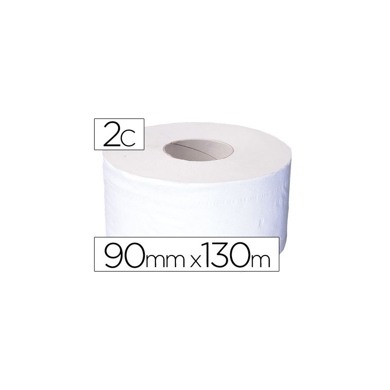Papel higienico jumbo 2 capas reciclado -rollo con 130 mts. -para dispensador 925