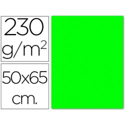 Cartulina fluorescente verde 50x65 cm