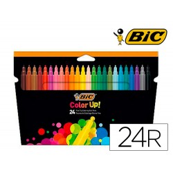 Rotulador bic color up estuche de 24 colores surtidos