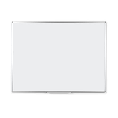 BoardsPlus - Pizarra blanca magnética con marco de aluminio...