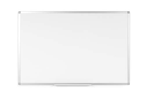 BoardsPlus - Pizarra blanca magnética con marco de aluminio...