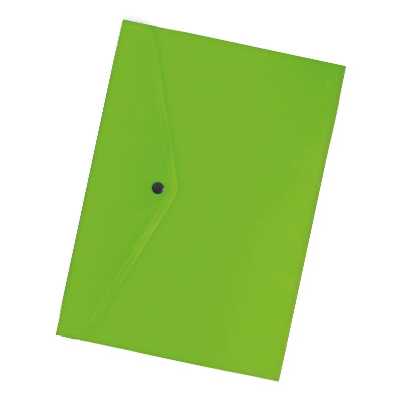 Factis Carpeta tipo sobre (cierre botón) 12CBV, verde claro