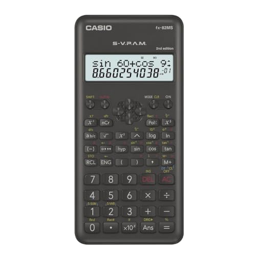 Casio FX-82MS-2-S-ET-B, Calculadora Científica, 1, Gris...