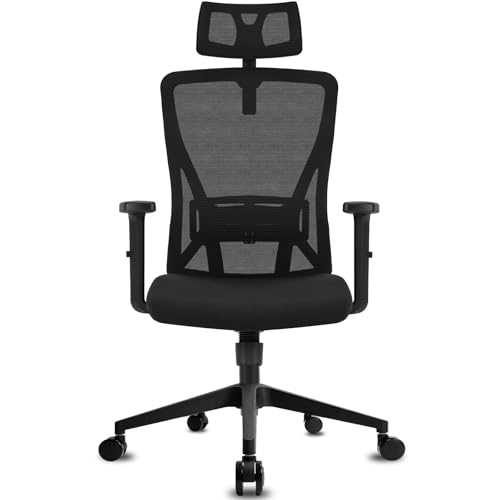 Durrafy Silla Oficina Ergonómica, Silla de Escritorio con...