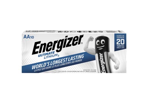 Energizer - Ultimate Lithium, Pack de 10 Pilas AA, Litio de...