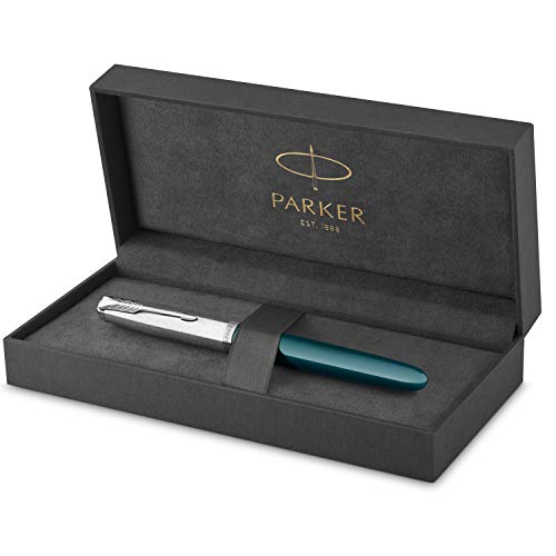 Parker 51 pluma estilográfica | cuerpo azul verdoso con...