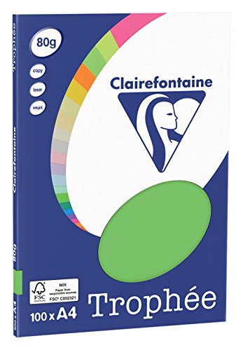 Clairefontaine Mini resma de papel, 100 hojas, Verde Menta,...