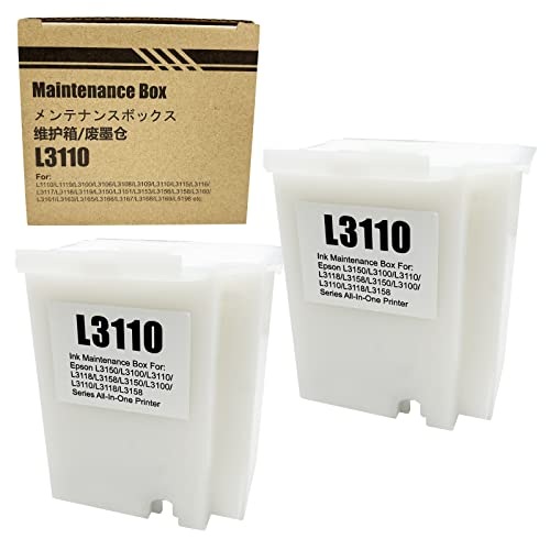 COCADEEX 2 Cajas de Mantenimiento de Tinta L3110 compatibles...