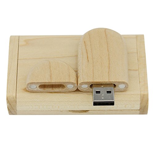 Yaxiny. Unidad Flash USB 2.0 de madera de arce. Memoria USB...