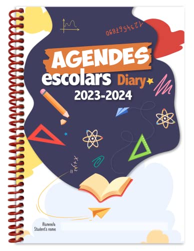 Agenda Escolar 2023-2024 // Semana Vista // Idioma Bilingüe...