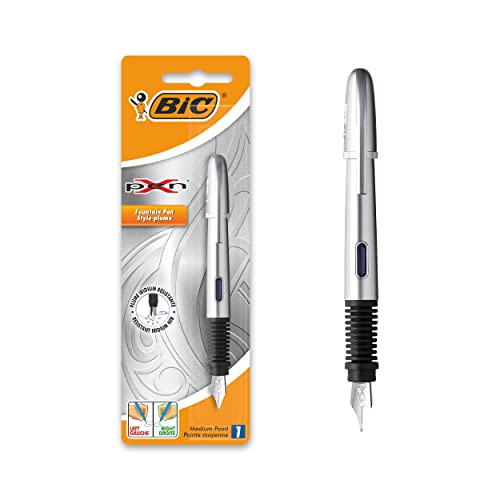 BIC Xpen - Pluma estilográfica recargable, plumín medio,...