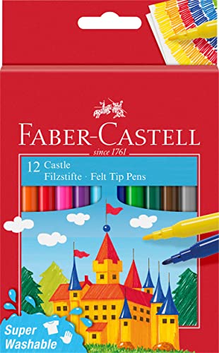 Faber-Castell 554201 - Estuche cartón con 12 rotuladores...
