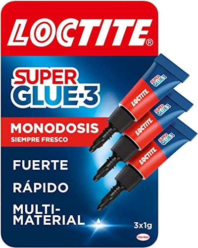 Loctite Super Glue-3 Original Mini Trio, pegamento universal...