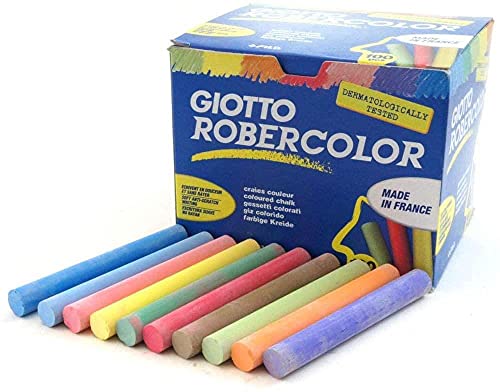 Giotto- Robercolor Tizas, 100 unidades, colores surtidos...