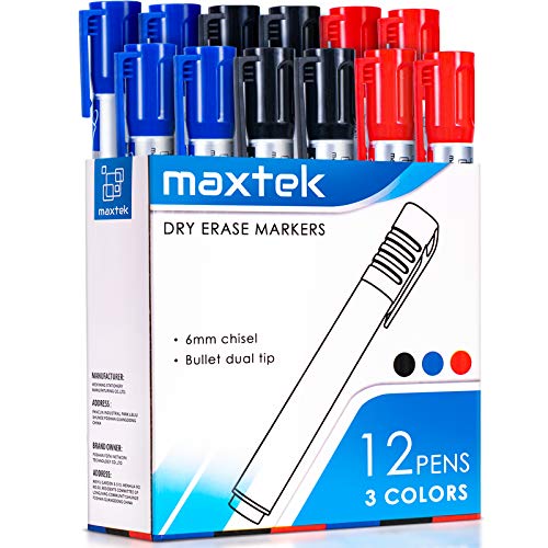 maxtek Rotuladores Pizarra Blanca, 12 Whiteboard Marker,...