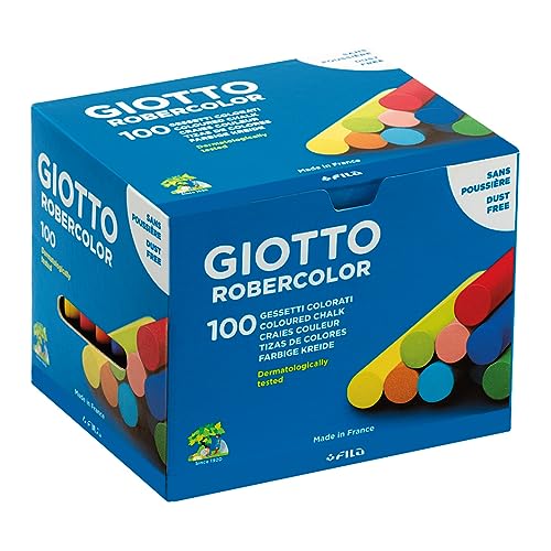 GIOTTO Robercolor, Tizas de colores, Caja 100 unidades
