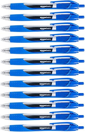 Amazon Basics – Bolígrafos de punta retráctil y tinta de...