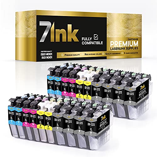 7INK - Cartuchos de tinta compatibles con Brother LC3213 y...