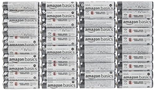 Amazon Basics - Pilas Alcalina AAA de uso industrial (40...